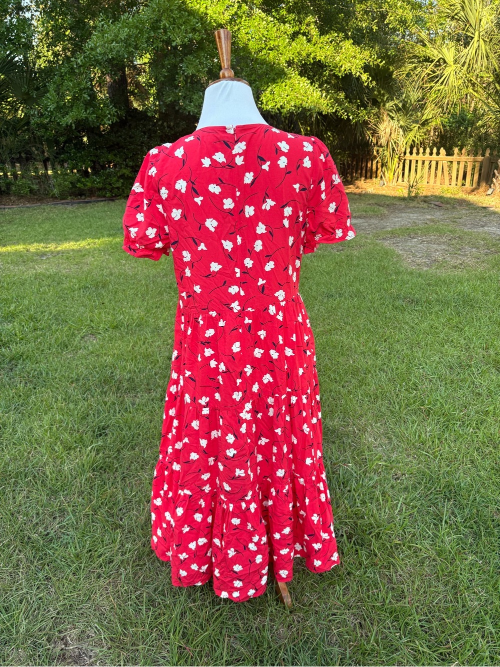J. Crew Red Floral Maxi Dress - Picture 3 of 4